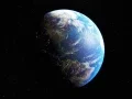 big blue earth 3d rendering