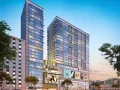 milimewa mixed use exterior dusk rendering