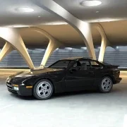 porsche 944 turbo automotive 3d rendering 01