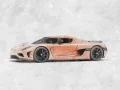 koenigsegg agera sketch style automotive illustration